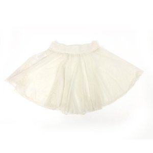 M Stevens Girls Child Ivory Mesh Sheer Skirt Dance Ballet Pull Up Size S